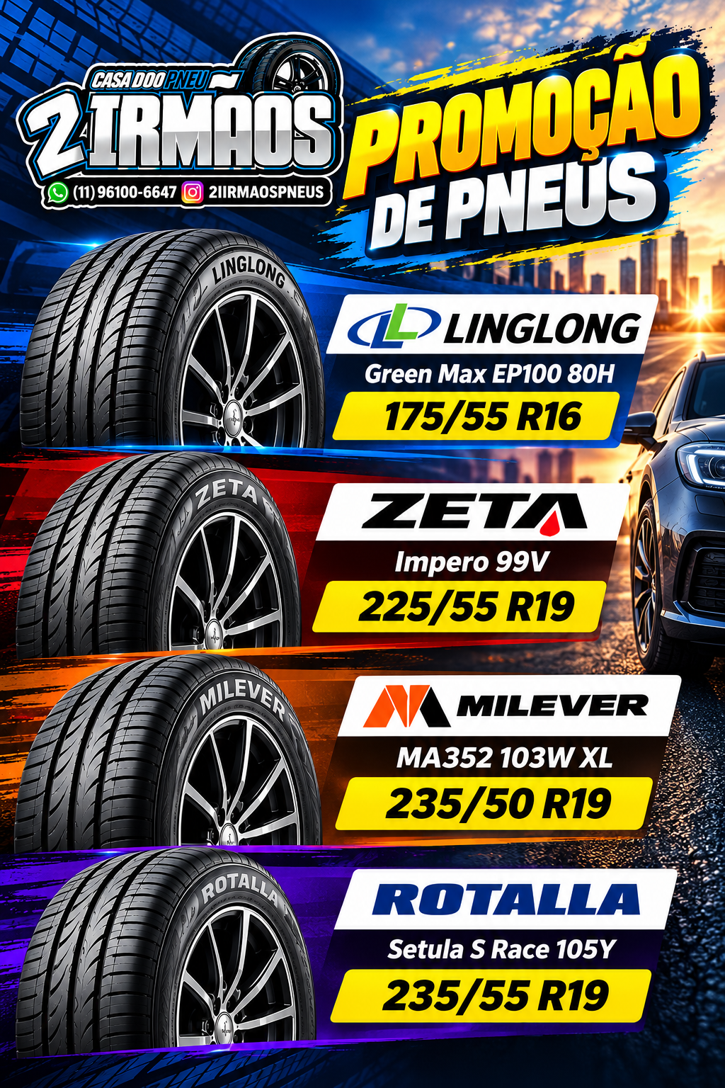 Promoção de Pneus Casa do Pneu